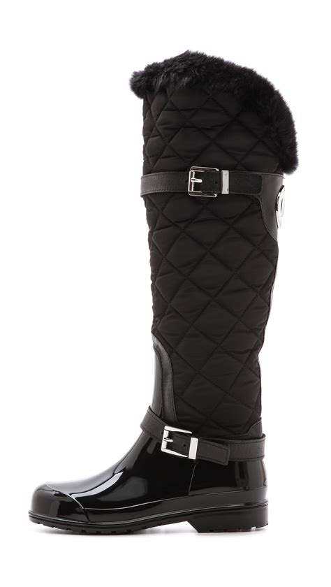 michael michael kors fulton quilted rainboot 